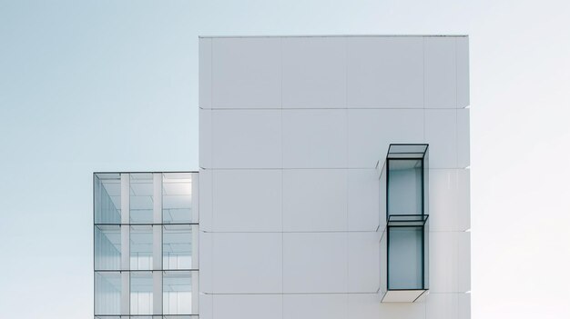 A white building with a window that says'i am a '