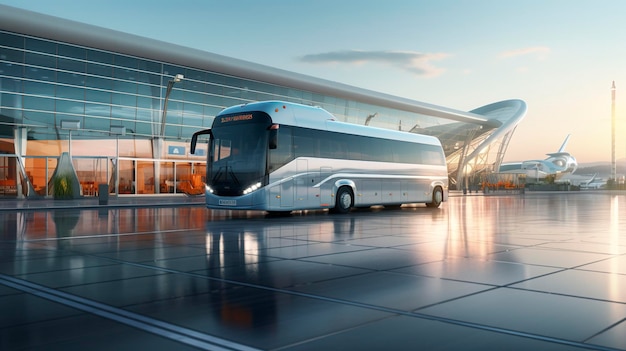 Photo a white bus with a black roof and a blue sign that says  new york