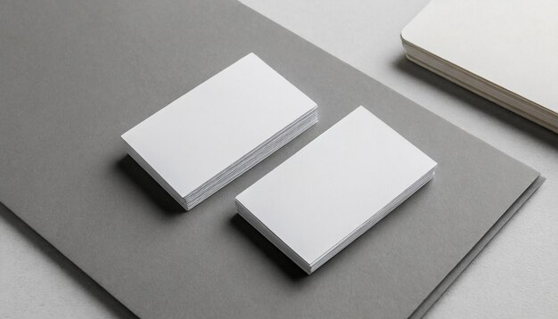 white business cards Template for branding identity For graphic designers presentation