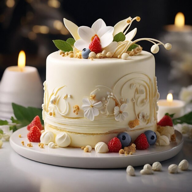 White Cake Food image