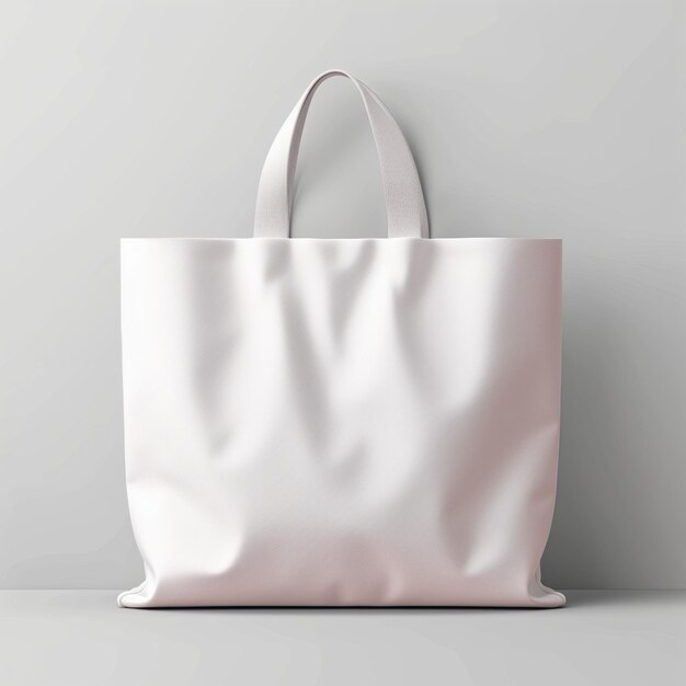 White canvas blank tote bag mockup design for branding