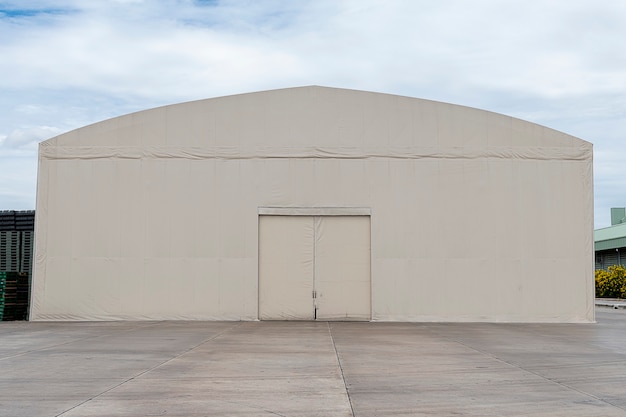 White canvas warehouse. distribution center