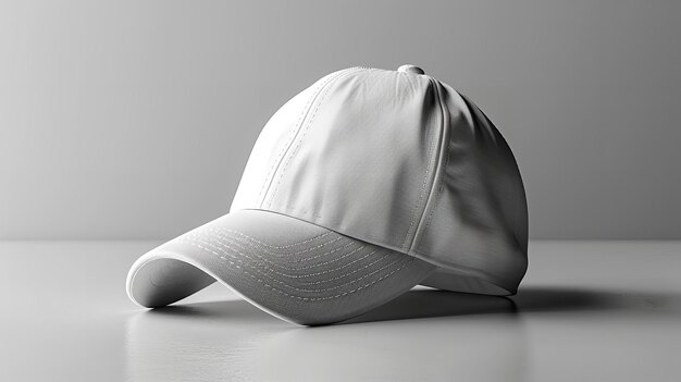 Photo white cap isolated on white background mockup generative ai