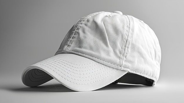 White cap isolated on white background mockup Generative Ai