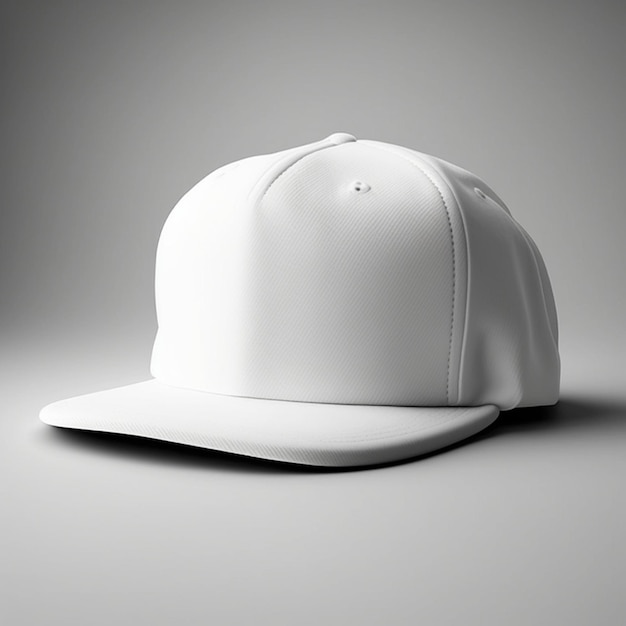 A white cap with the word " t " on it