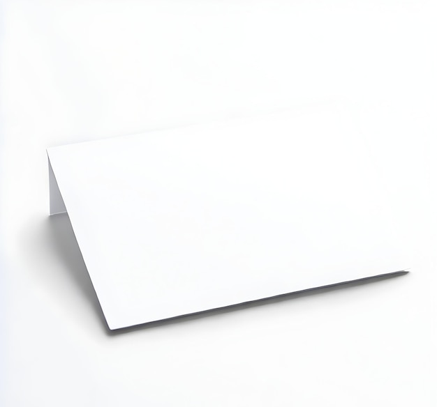 Photo a white card