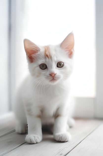 Генеративный искусственный интеллект белого кота