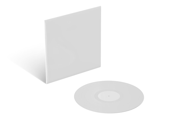 A white cd with a white cover and a white disc.