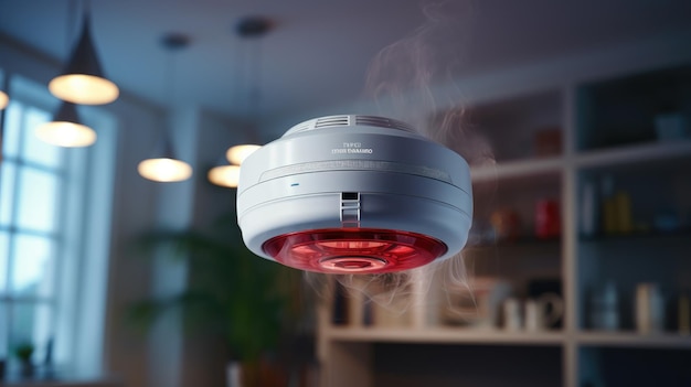 白い天井の煙は家を保護する アイ・ジェネレーティブを活性化します