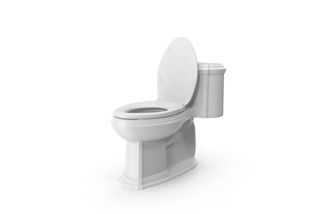 Photo white ceramic classical commode toilet