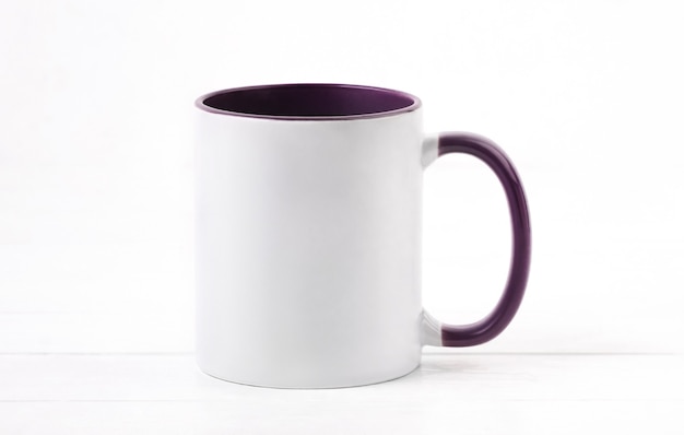 White ceramic cup