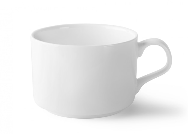 White ceramic cup