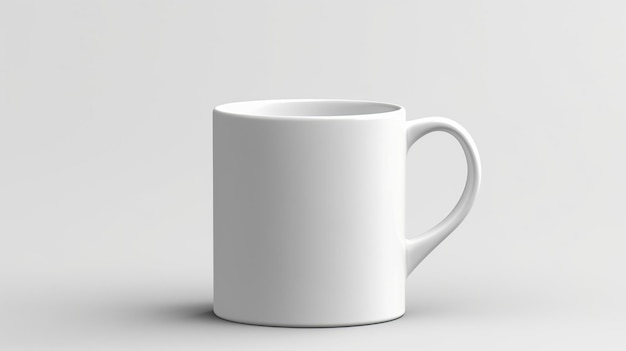 White ceramic mug Generative AI