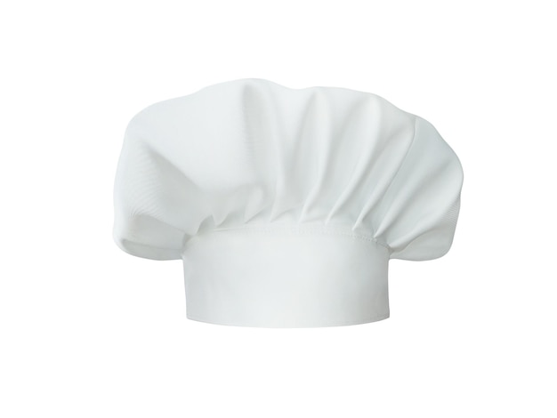 Photo white chef hat isolated on white