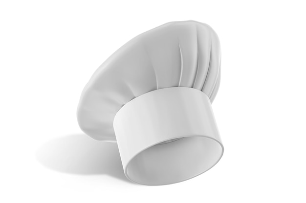 Photo a white chef's hat on a white background