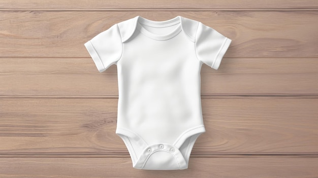 White child brief sleeve bodysuit Creative resource AI Generated