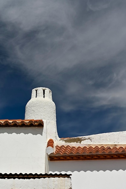 White chimneys cave dwellings in the province of granada