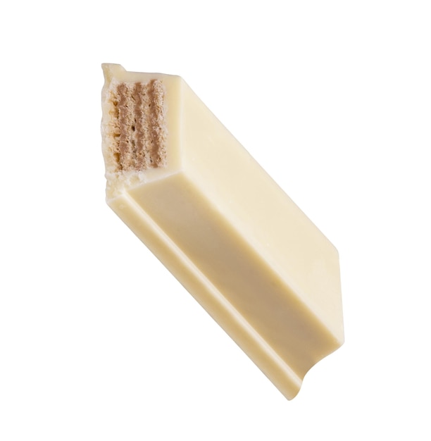 White chocolate stick isolated