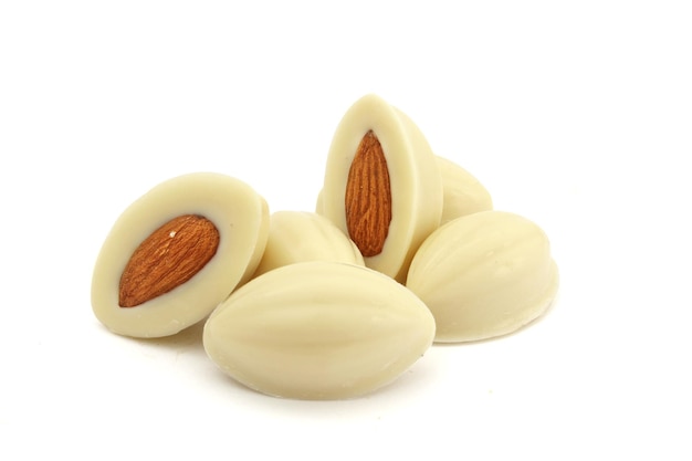 white chocolate with almond