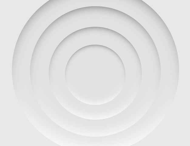 Photo white circle simple and clean abstract background 3d render