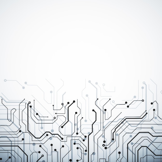 white circuit background