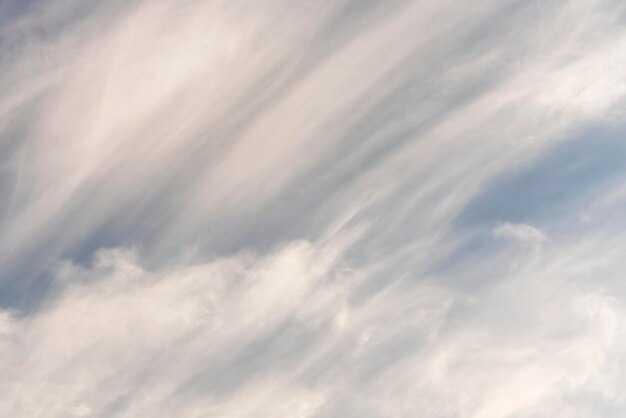 Photo white cirrus clouds