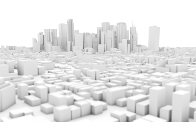 White city skyline