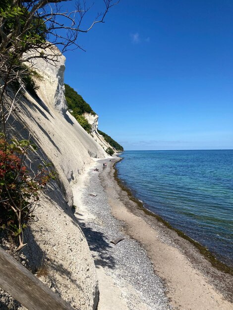 White cliffs at mns klint island of mn in denmark