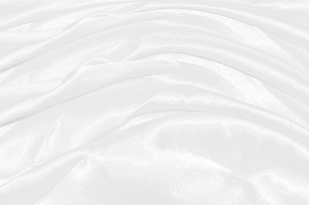 White cloth background abstract with soft waves