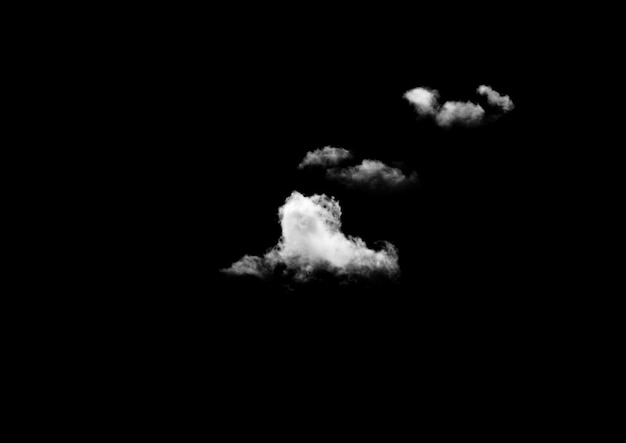Белое облако на черном фоне