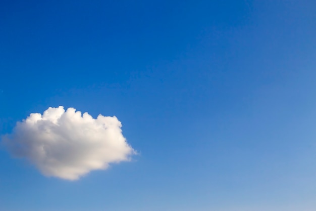 White cloud in the blue sky for background