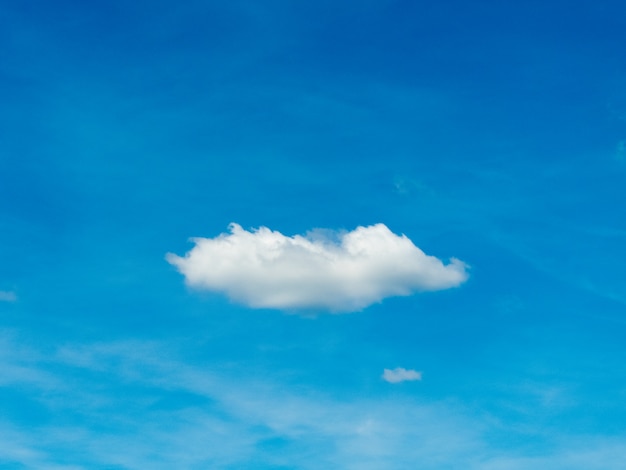 White cloud in the blue sky