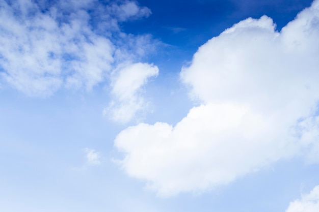 White cloud on blue sky