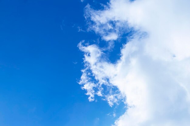 White cloud on blue sky