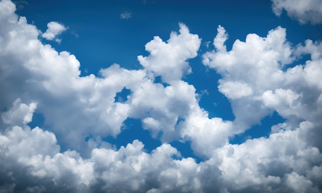 White cloud on blue sky