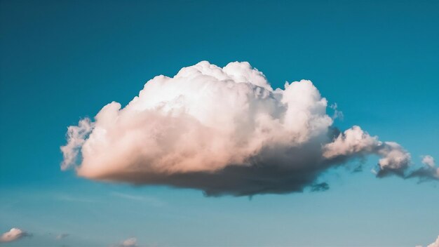 White cloud on blue sky