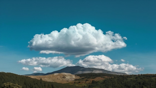 White cloud on blue sky