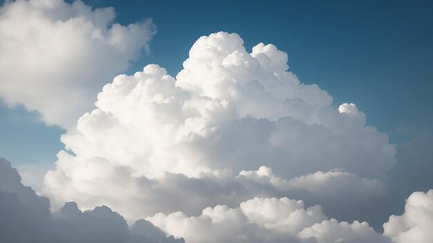 White Cloud In The Blue Sky