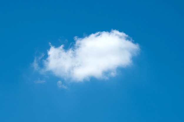 White cloud in the blue sky