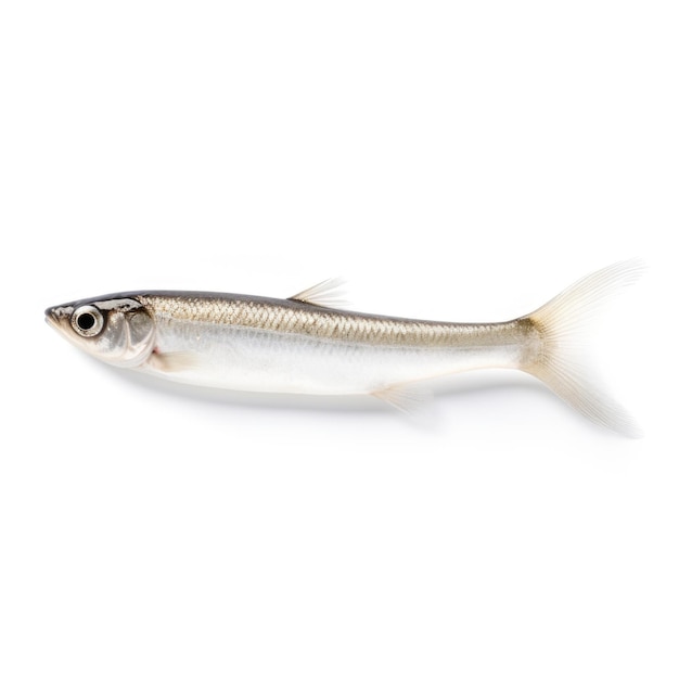 White Cloud Mountain Minnow isolated on white background Generative AI