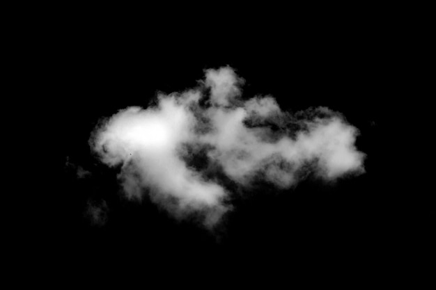 White cloud object for nature design summer background