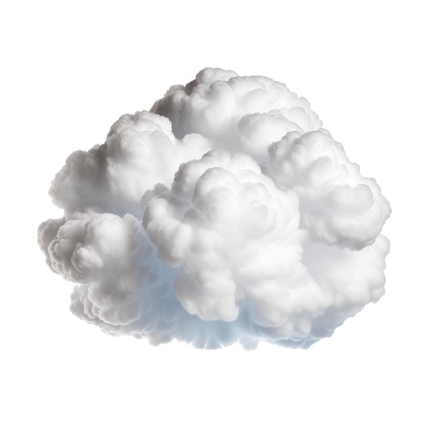 white cloud on white background