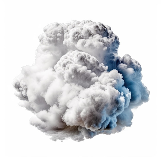 white cloud on white background