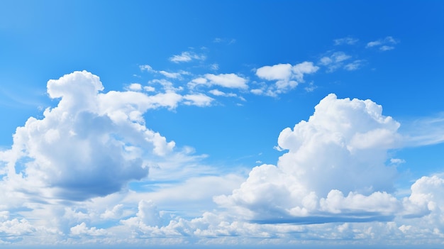 白い雲と青い天の背景 青い空と白い雲の背景