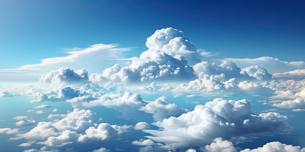 White cloud with blue sky background