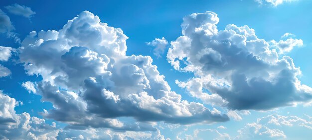 White clouds against the blue sky Template for wallpaper stretch ceilings