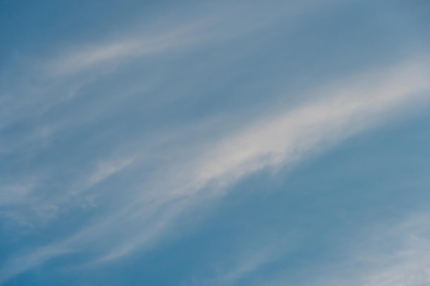 White clouds against a blue sky