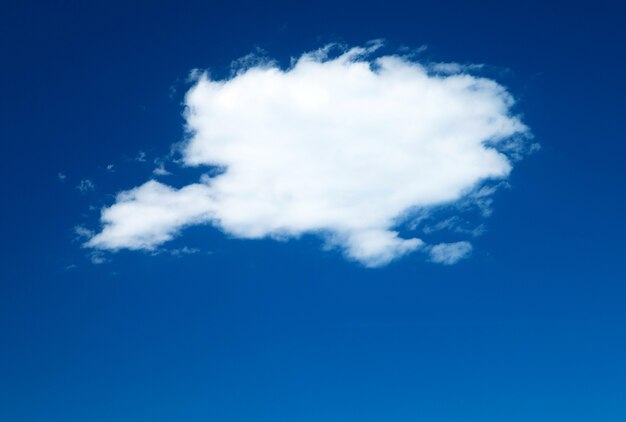 White clouds against blue sky