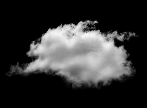 white clouds on black background