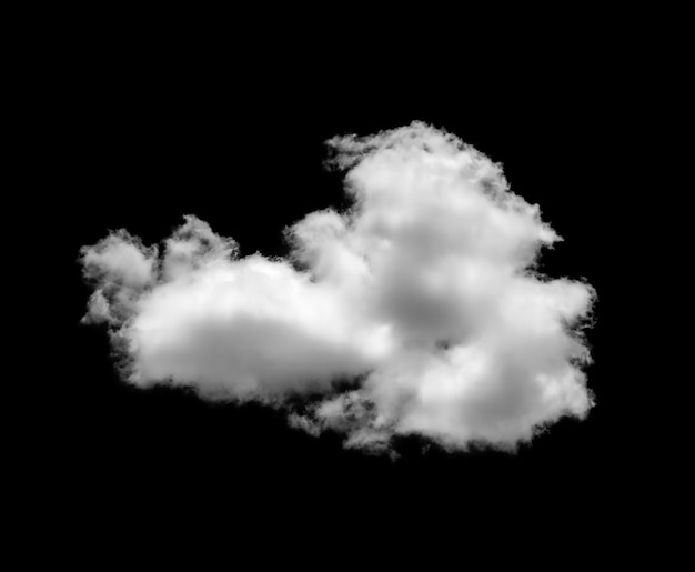 Premium Photo | White clouds on black background